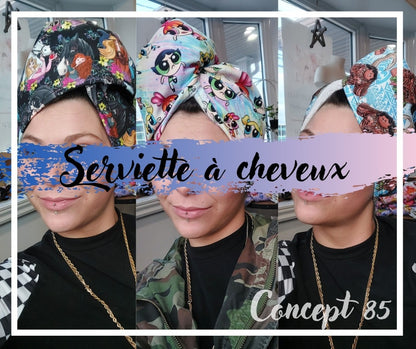 Serviette à cheveux (PRÉCOMMANDE)